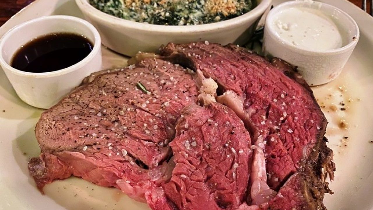 The Angus Barn signature dishes Prime Rib, Filet Mignon, Ribeye, Chocolate Chess Pie